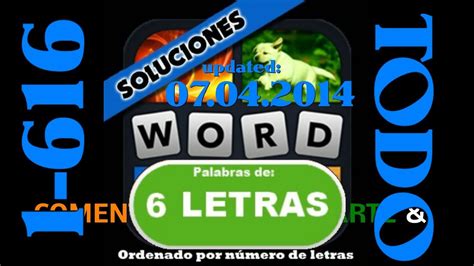 Soluciones de 6 Letras .